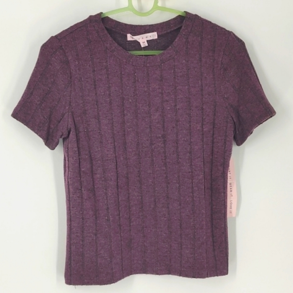Grave Fame Teen Spirit  Purple Short Sleeve Top Various Sizes